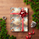 Search for christmas fox wrapping paper Watercolor