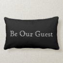 Search for be our guest cushions Black and white