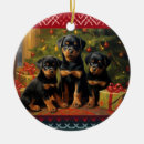 Search for rottweiler christmas tree decorations Rottie