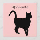 Search for kitty silhouette postcards Black