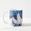 Search for crane bird mugs Illustration