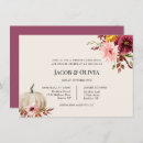 Search for pumpkin rehearsal dinner invitations Watercolor