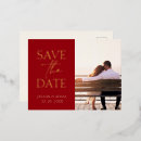 Search for red gold save the dates Minimalist