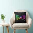 Search for peace cushions Black