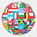 Search for globe of flags stickers World