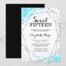 Search for aqua blue quinceanera invitations Elegant