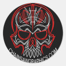 Search for chainsaw stickers Zombie