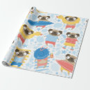 Search for pugs wrapping paper Adorable