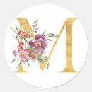 Search for gold letter m stickers Flower