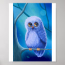 Search for owl paintings posters Blue