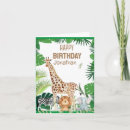 Search for jungle animals note cards Watercolor