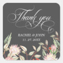 Search for square thank you wedding stickers Grey