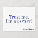 Search for birder postcards I'm a birder