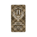 Search for family crest return address labels Tartan