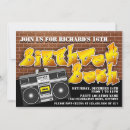 Search for hip hop birthday invitations Music