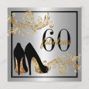 Search for black and silver 60th invitations Sixtieth