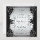 Search for silver and black wedding invitations Pattern