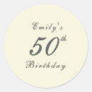 Search for fiftieth stickers Adult birthday