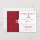 Search for crimson and white wedding invitations Ruby