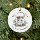 Search for year christmas tree decorations Babys first christmas