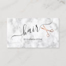 Search for white and gold business cards Hair stylist