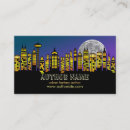 Search for city skyline business cards Moon