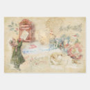 Search for old fashioned santa wrapping paper Victorian