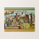 Search for vintage national park puzzles Yosemite