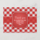 Search for red plaid thank you cards Trendy