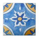 Search for yellow white pattern tiles Blue and yellow