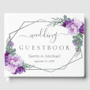 Search for purple wedding guest books Geometric