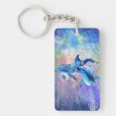 Search for love swimming key rings Blue