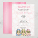 Search for pamper bridal shower invitations Spa