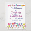 Search for teachers name cards Floral