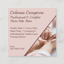 Search for home health care business cards Caregiver