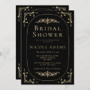Search for black bridal shower invitations Vintage