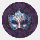 Search for elegant masquerade party stickers Blue