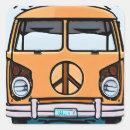 Search for hippie van stickers Retro