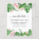 Search for tropical floral save the dates Destination