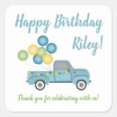 Search for blue truck stickers Boy birthday