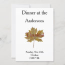 Search for fall leaves thanksgiving invitations Thankful
