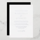 Search for black white and silver wedding invitations Modern