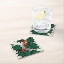 Search for vintage christmas coasters Holly
