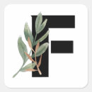 Search for letter f monogram stickers Botanical