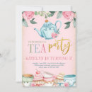 Search for teacup birthday invitations Gold