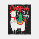 Search for christmas llama blankets Santa claus