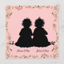 Search for vintage twin baby shower invitations Pink