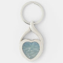 Search for blue heart keychain key rings Turquoise