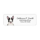 Search for bull terrier return address labels Pet