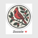 Search for red cardinal stickers Holly berries